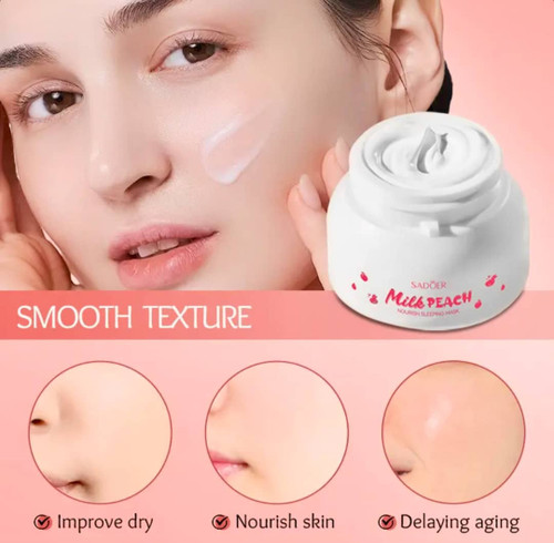 ماسک خواب شیر و هلو ترمیم کننده و روشن کننده سادور